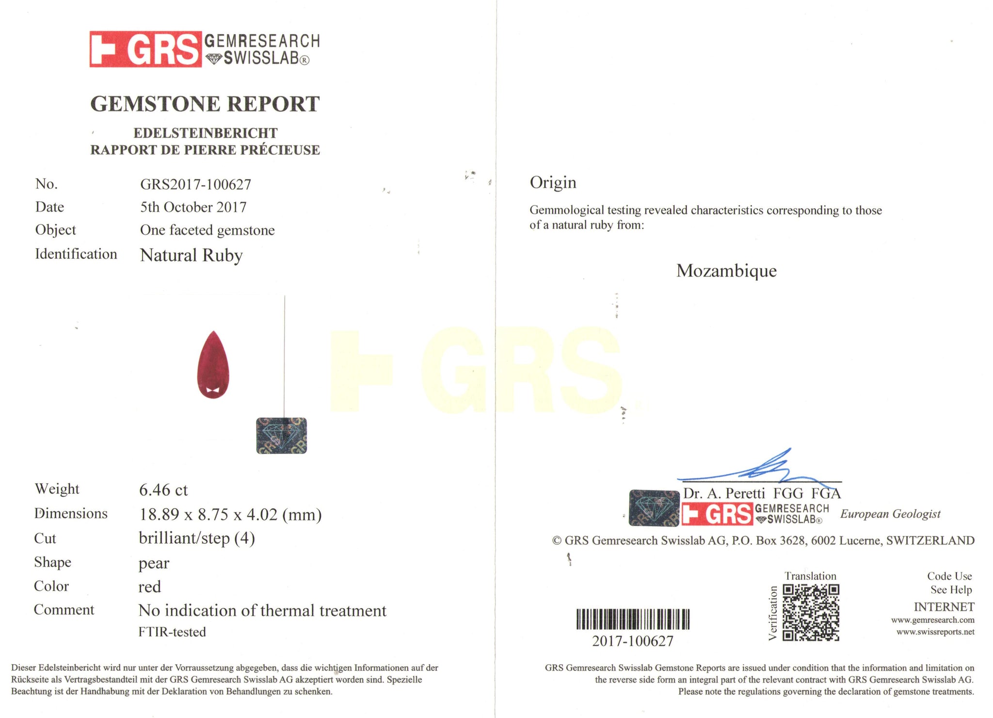 8800726-pear-deep-red-grs-gii-mozambique-natural-ruby-12.17-ct