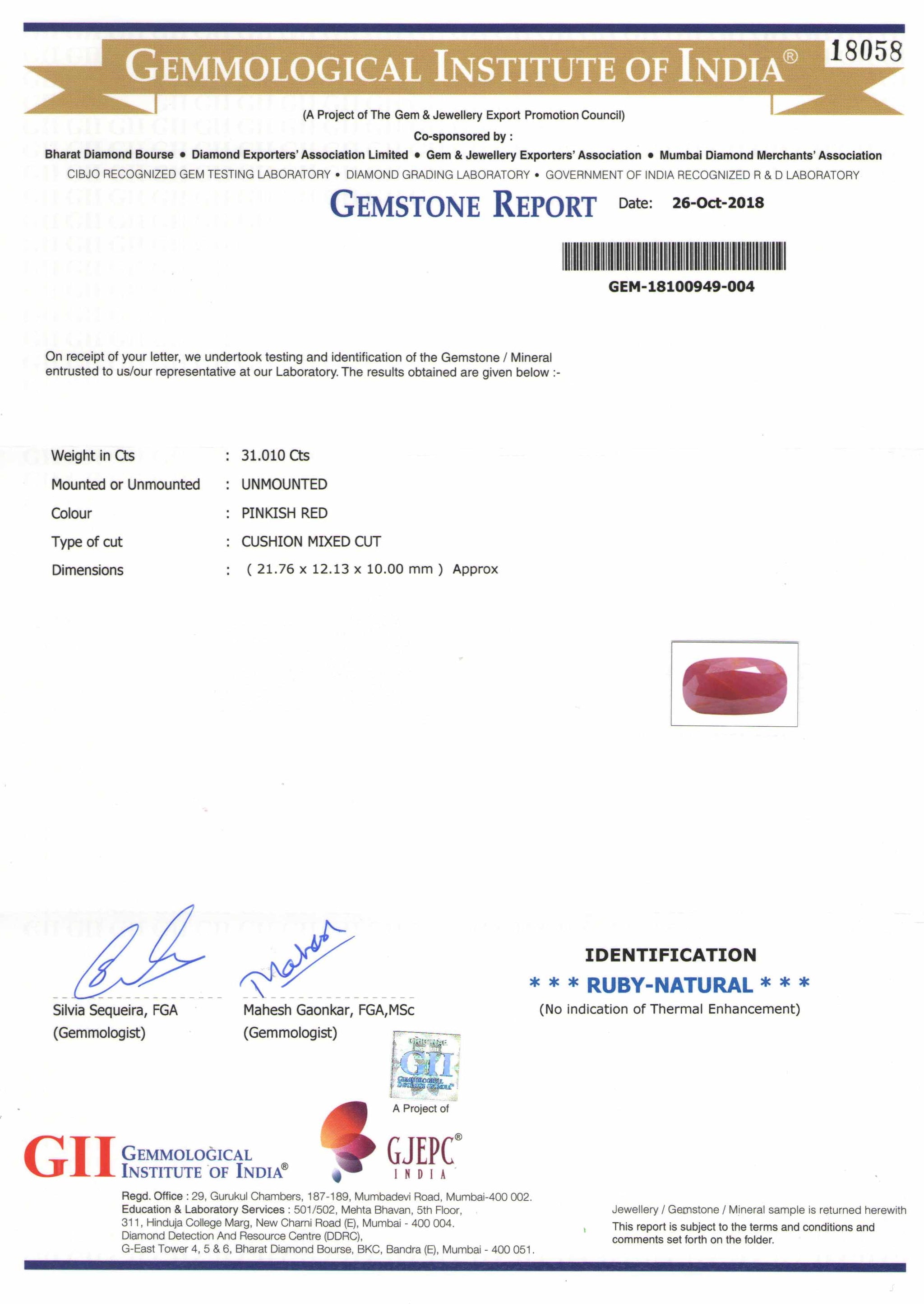 8801203-cushion-pinkish-red-gii-guinea-natural-ruby-31.01-ct