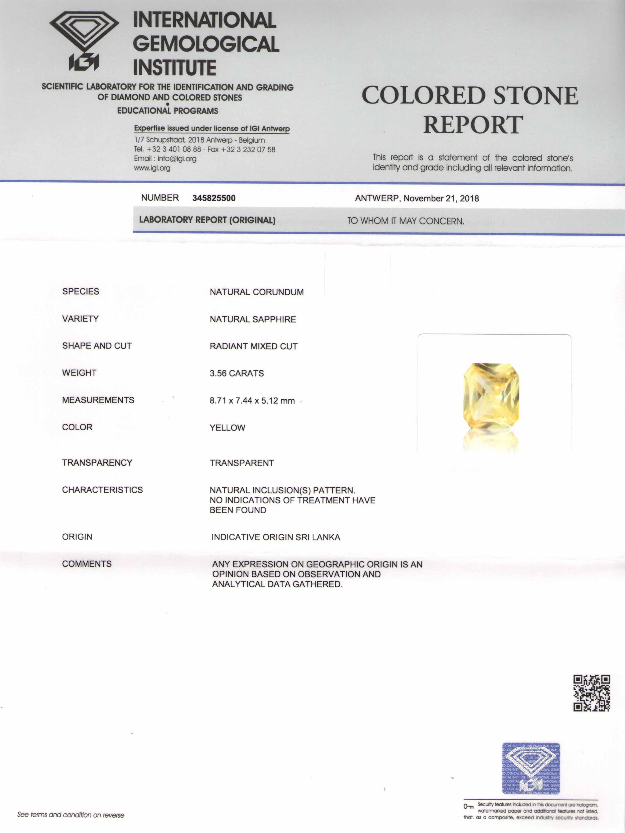 8801446-octagonal-lustrous-yellow-igi-sri-lanka-natural-yellow-sapphire-3.56-ct