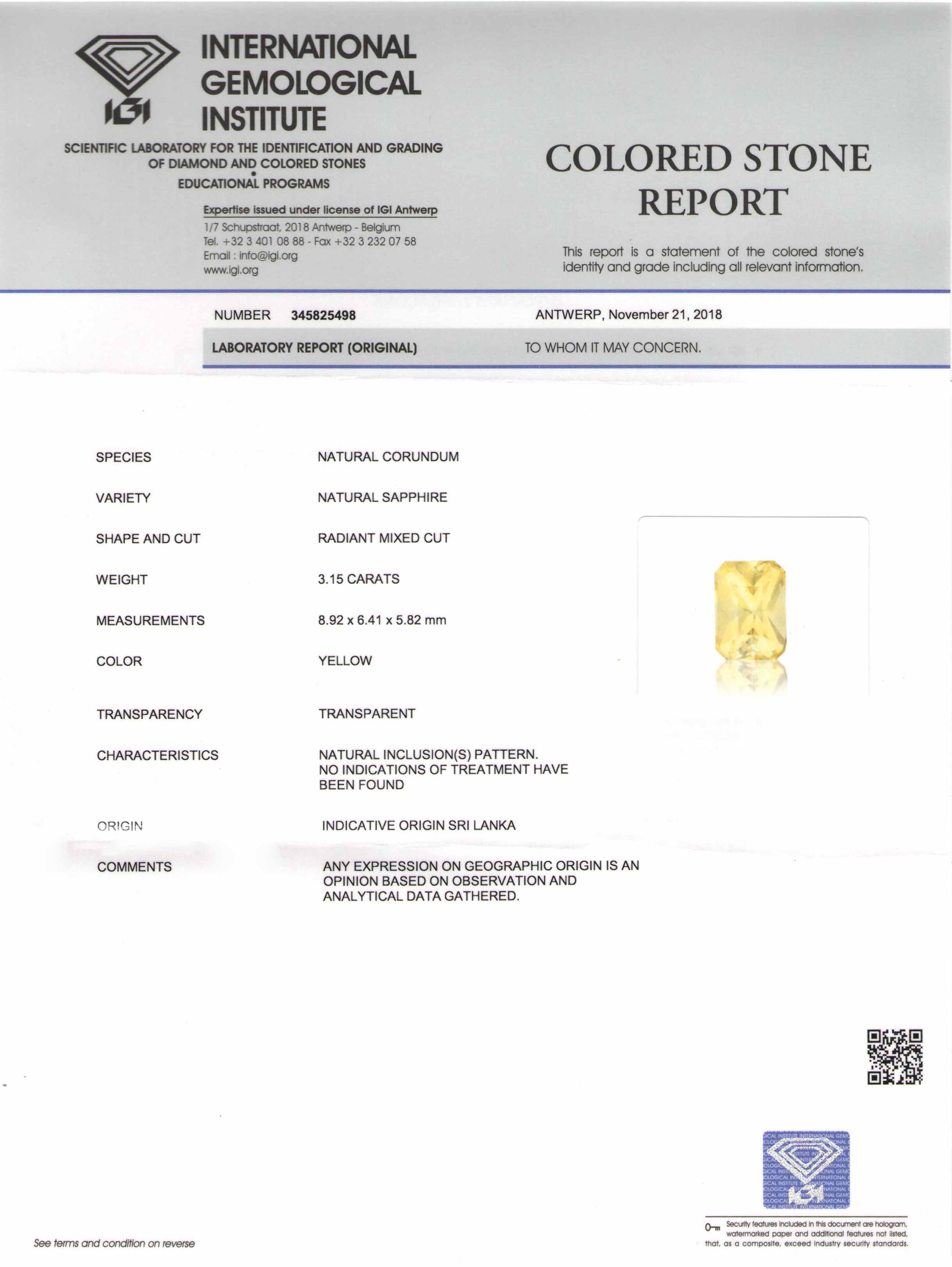8801447-octagonal-lustrous-yellow-igi-sri-lanka-natural-yellow-sapphire-3.15-ct
