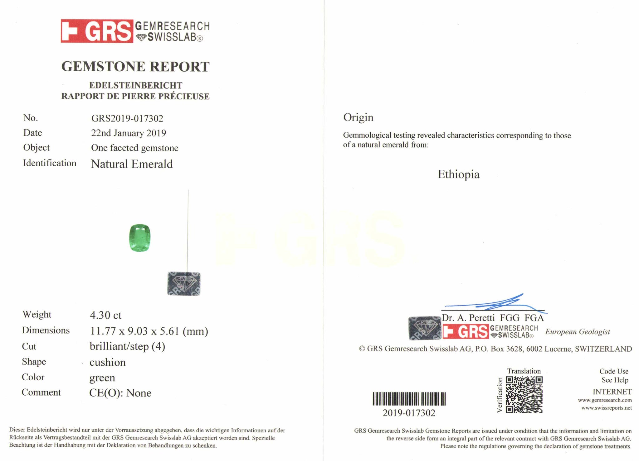 8801282-cushion-lively-intense-green-grs-ethiopia-natural-emerald-4.30-ct