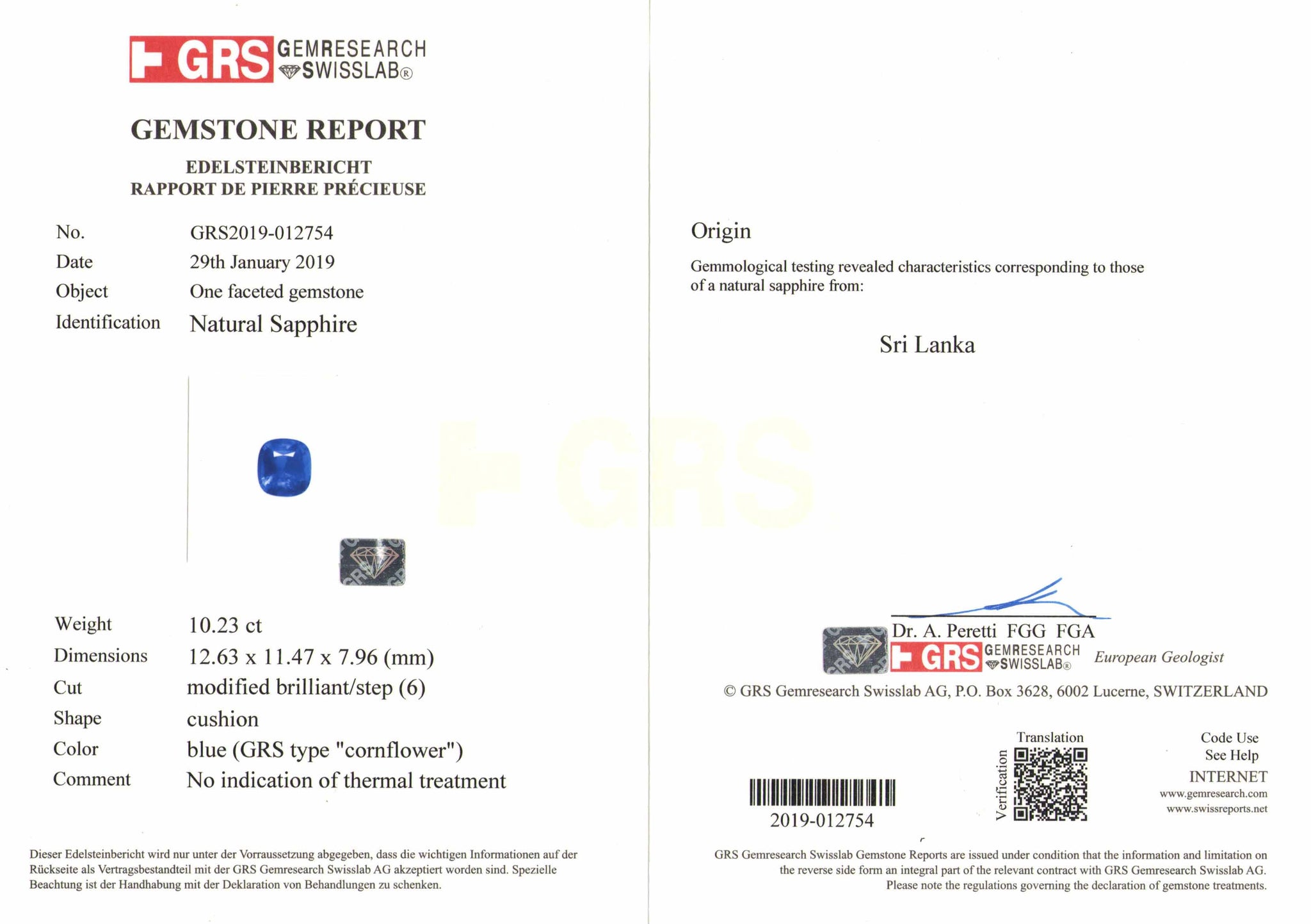 8801820-cushion-lustrous-cornflower-blue-grs-sri-lanka-natural-blue-sapphire-10.23-ct