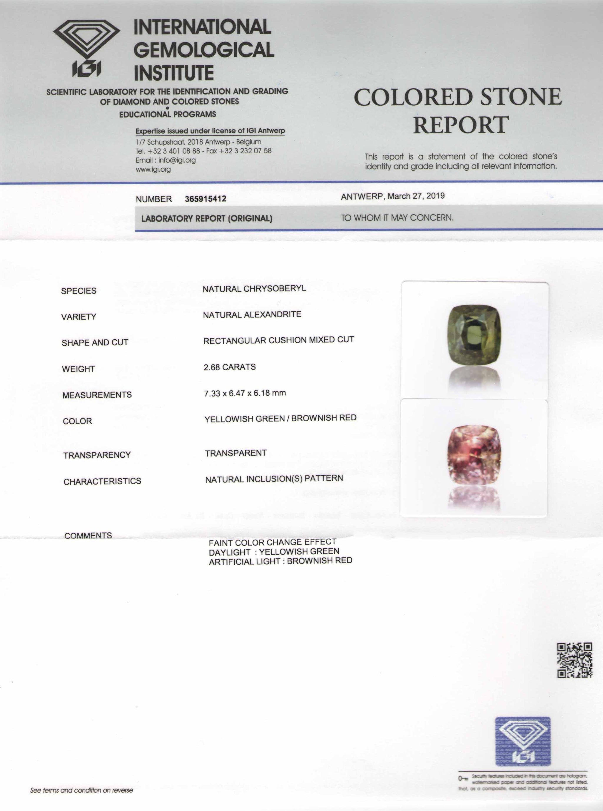 8801952-cushion-fiery-yellowish-green-changing-to-yellowish-brown-igi-gii-madagascar-natural-alexandrite-2.68-ct