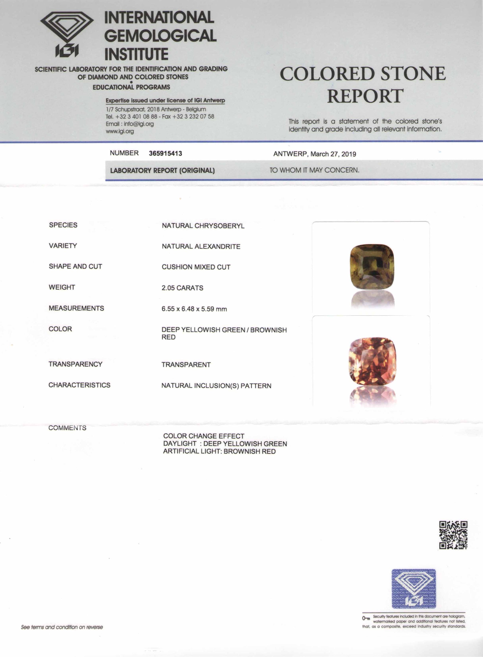 8801953-cushion-fiery-rich-yellowish-green-changing-to-brownish-red-igi-madagascar-natural-alexandrite-2.05-ct