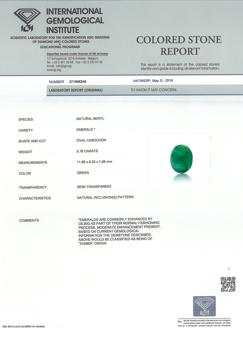 8802179-cabochon-deep-green-igi-zambia-natural-emerald-5.76-ct
