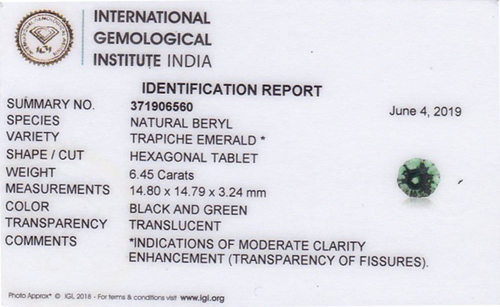 8802114-cabochon-dark-green-with-black-spokes-igi-colombia-natural-trapiche-emerald-6.45-ct
