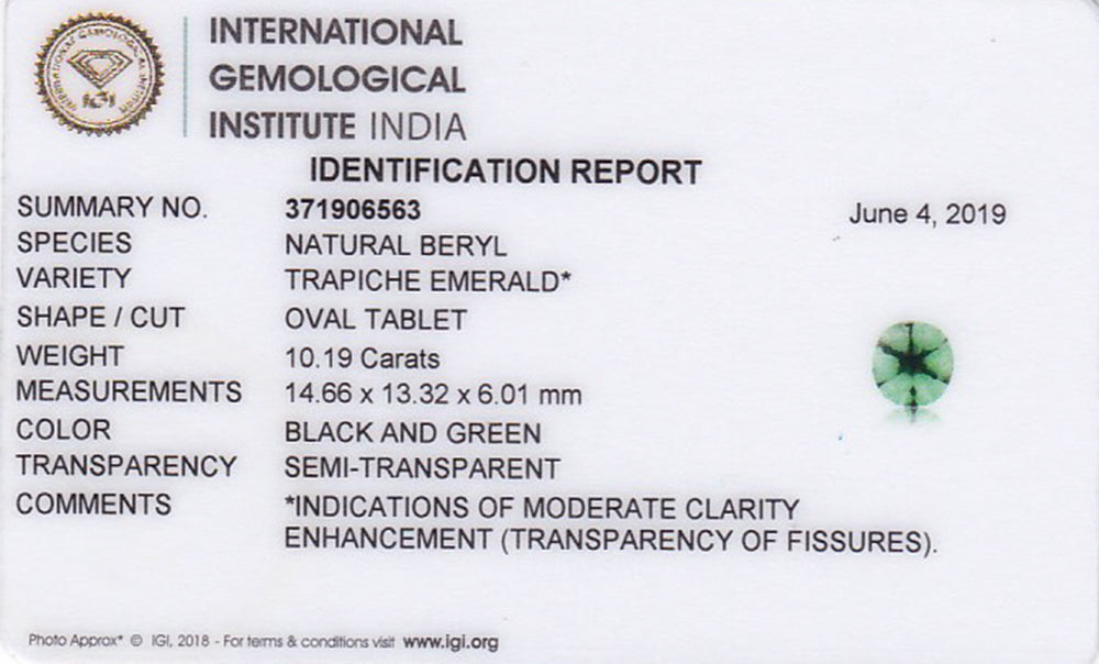 8802124-cabochon-green-with-black-spokes-igi-colombia-natural-trapiche-emerald-10.19-ct