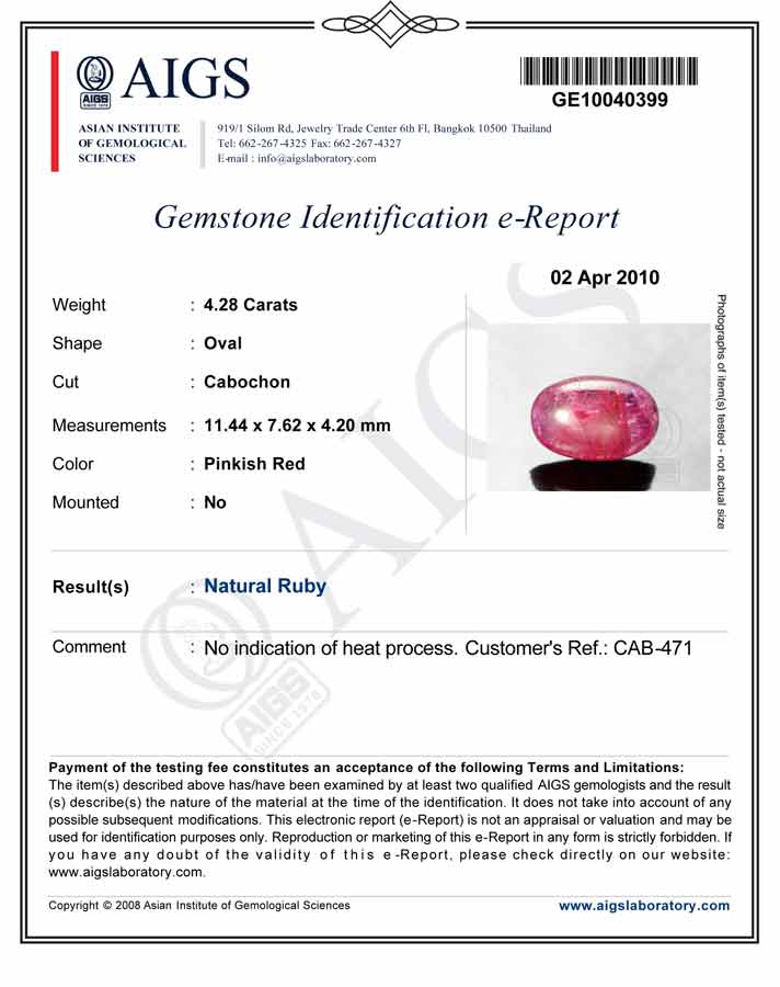 8802738-cabochon-deep-pinkish-red-aigs-burma-natural-ruby-4.28-ct