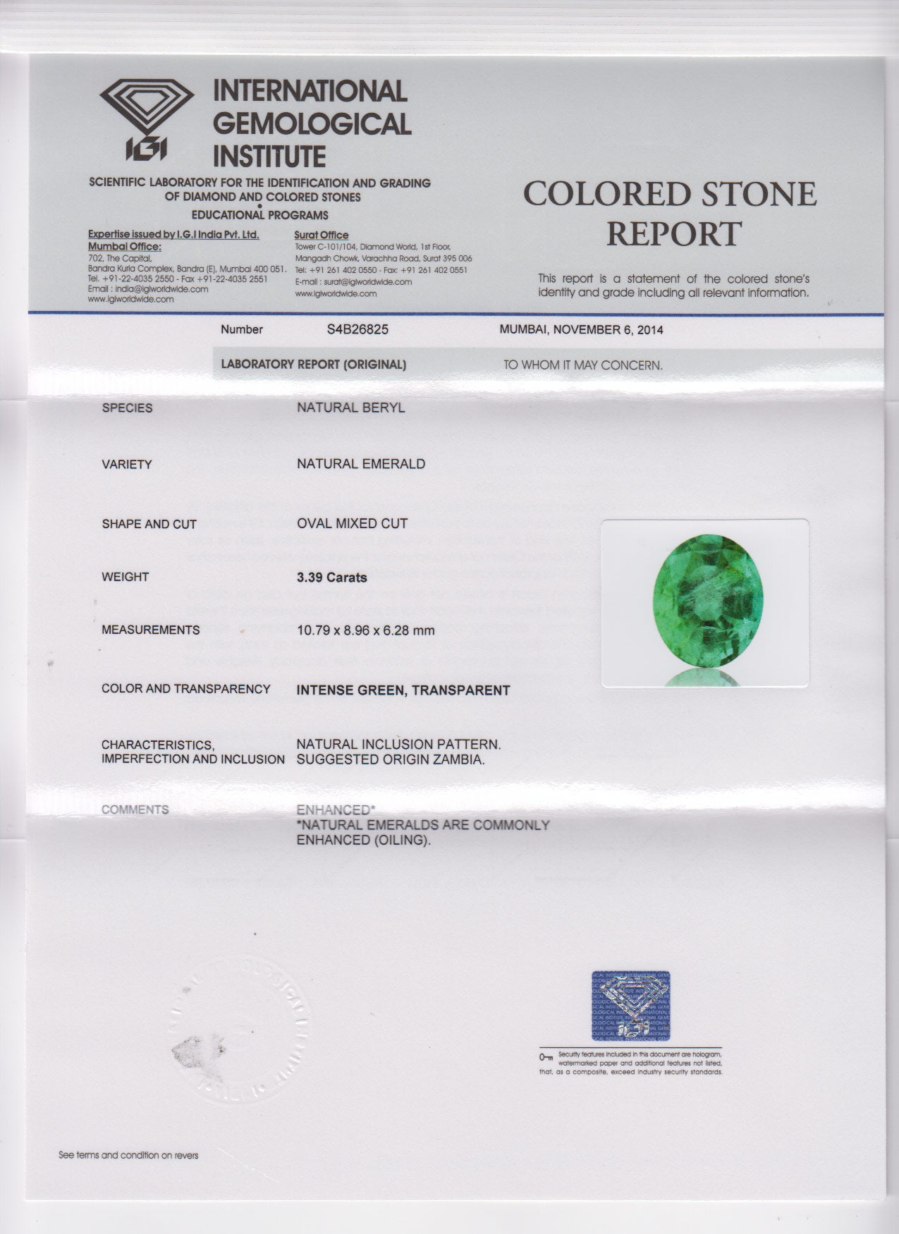 8802918-oval-fiery-vivid-intense-green-igi-zambia-natural-emerald-3.39-ct