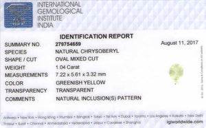 8801123-oval-soft-yellowish-green-igi-india-natural-chrysoberyl-1.04-ct