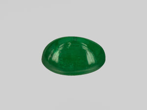 8802177-cabochon-rich-velvety-royal-green-igi-zambia-natural-emerald-8.43-ct