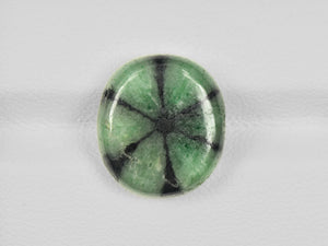8802121-cabochon-green-with-black-spokes-igi-colombia-natural-trapiche-emerald-8.40-ct